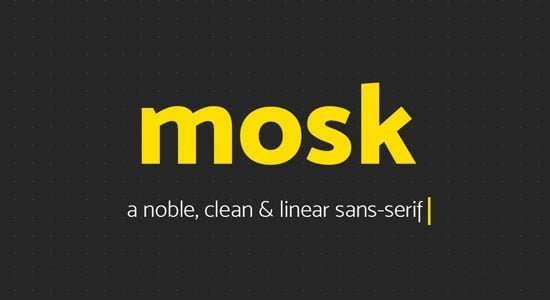 Mosk – Free Font Download