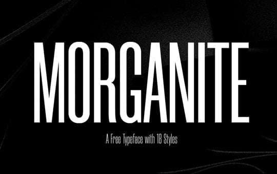 Morganite Free Font Download