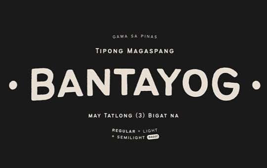 Bantayog Free Font Download
