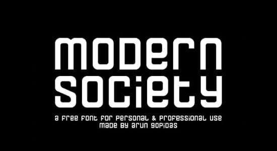 Modern Society – Free Font Download