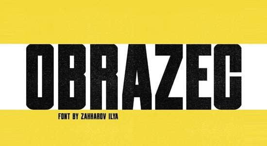 Obrazec – Free Font Download