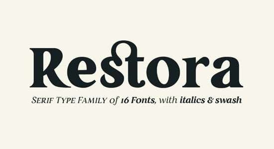 Restora – Free Font Download